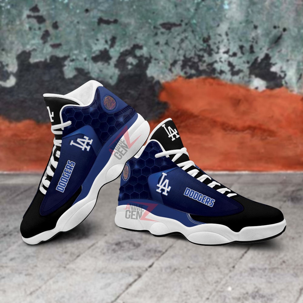 Los Angeles Dodgers Air Jordan 13 Sneakers MLB Custom Sports Shoes