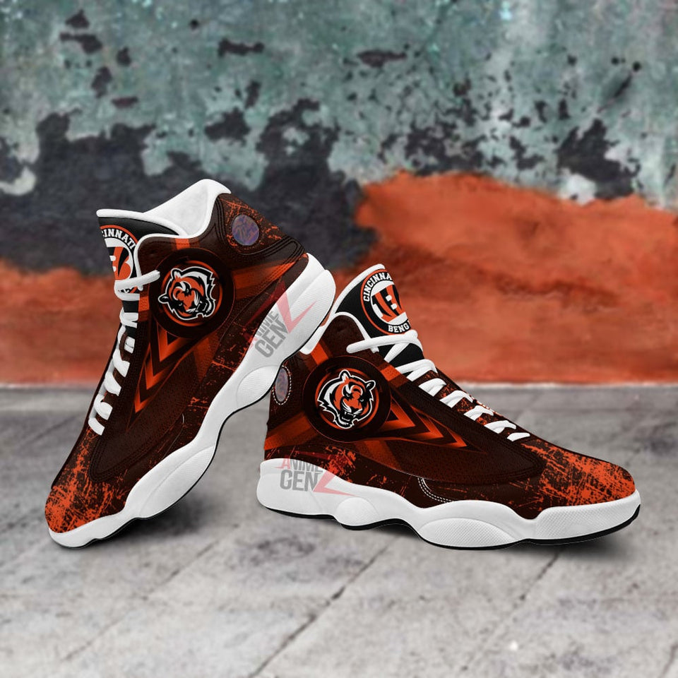 Cincinnati Bengals Air Jordan Sneakers 13 NFL Custom Sport Shoes