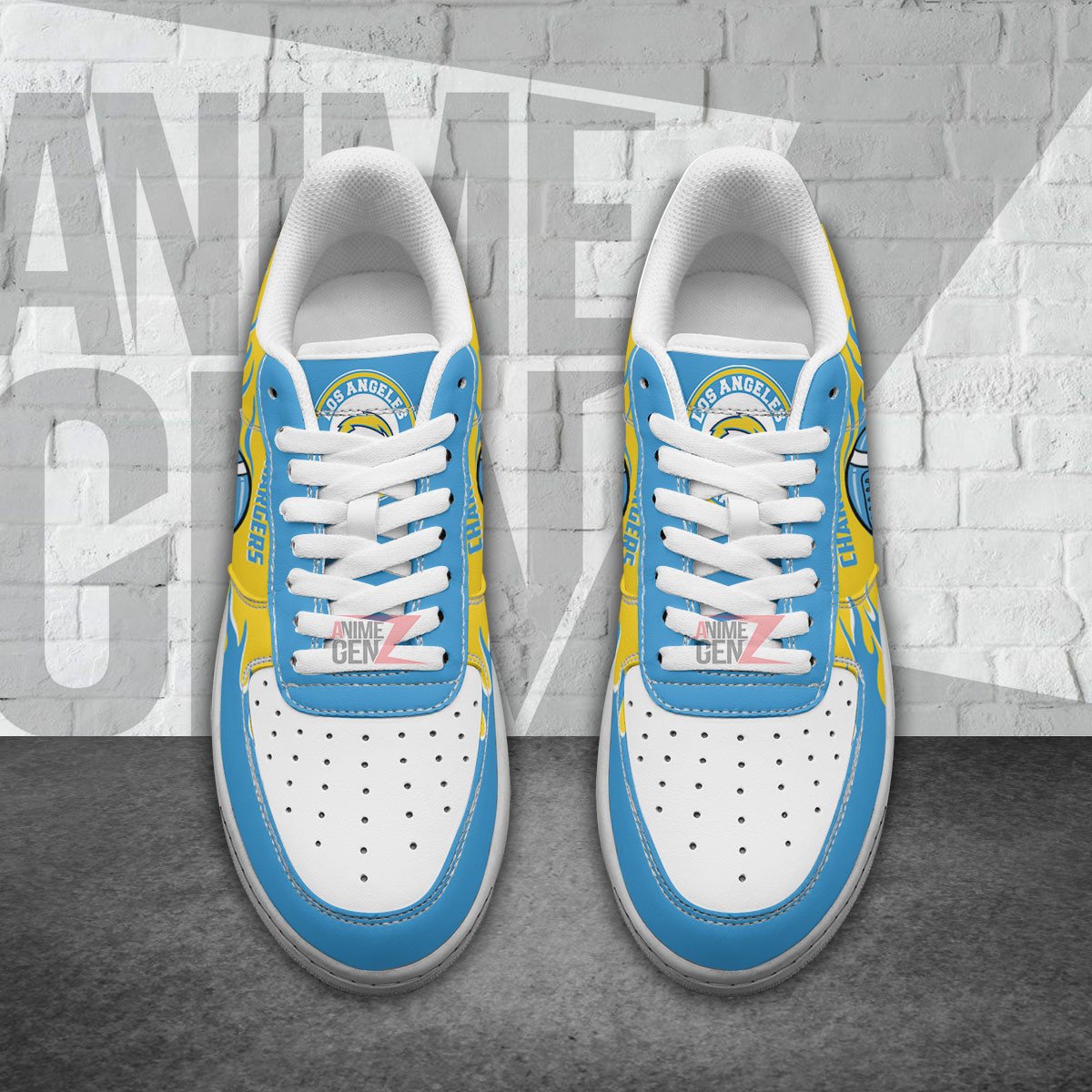 Los Angeles Chargers Air Sneakers NFL Custom Sports Shoes