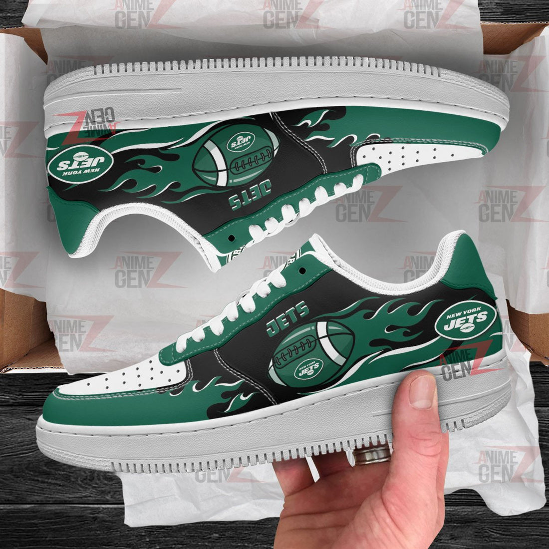 New York Jets Air Sneakers NFL Custom Sports Shoes