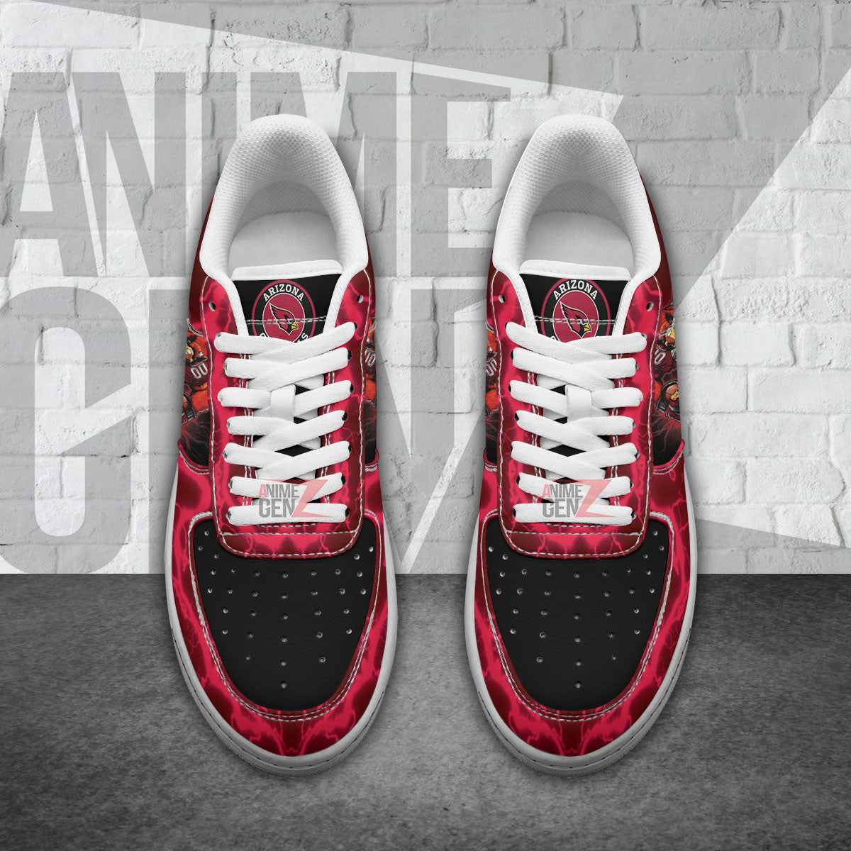 Arizona Cardinal Air Sneakers Mascot Thunder Style Custom NFL Sport Shoes