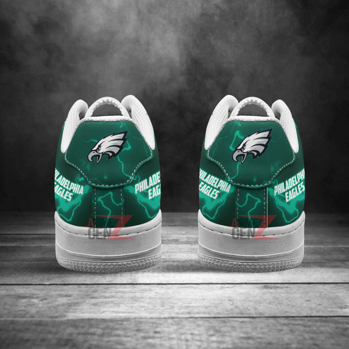 Philadelphia Eagles Air Sneakers Mascot Thunder Style Custom NFL Sport Shoes
