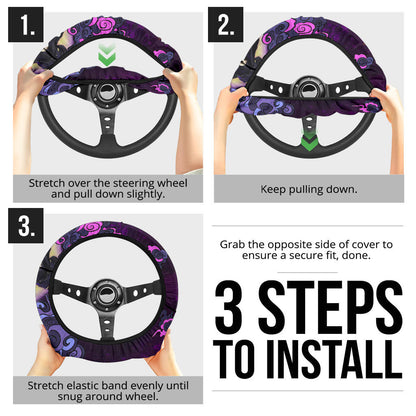 Cid Kageno Kage No Jitsuryokusha The Eminence In Shadow Anime Steering Wheel Cover Anime Car Accessories Custom For Fans AA22121301