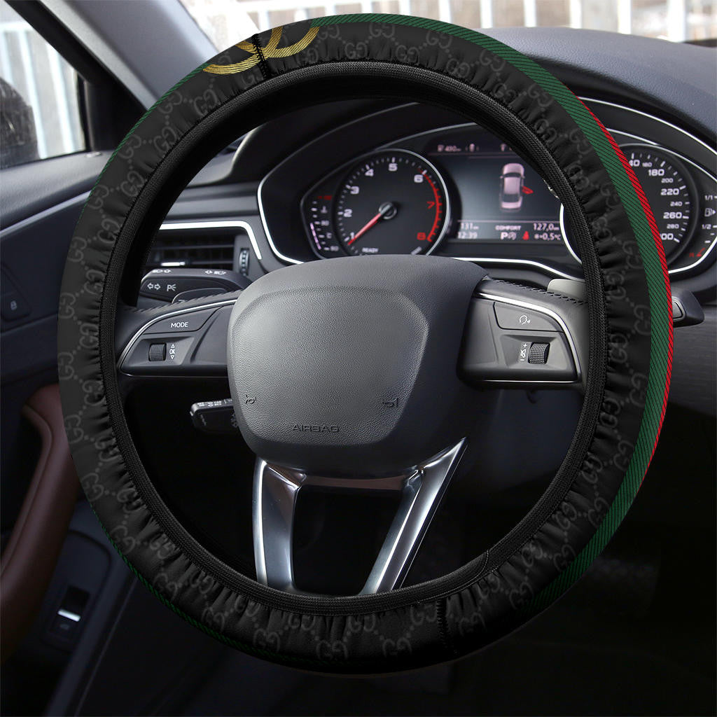 Gucci Symbol Steering Wheel Cover Fashion Car Accessories