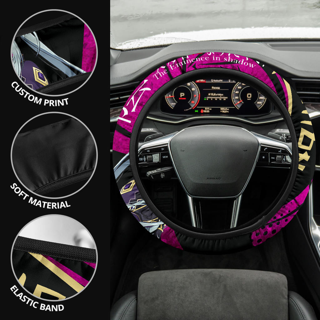 Epsilon Kage No Jitsuryokusha The Eminence In Shadow Anime Steering Wheel Cover Anime Car Accessories Custom For Fans AA22121404