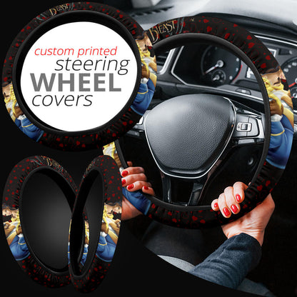 Bella Beauty And The Beast Steering Wheel Cover Cartoon Car Accessories Custom For Fans AA22121902