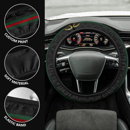 Gucci Symbol Steering Wheel Cover Fashion Car Accessories