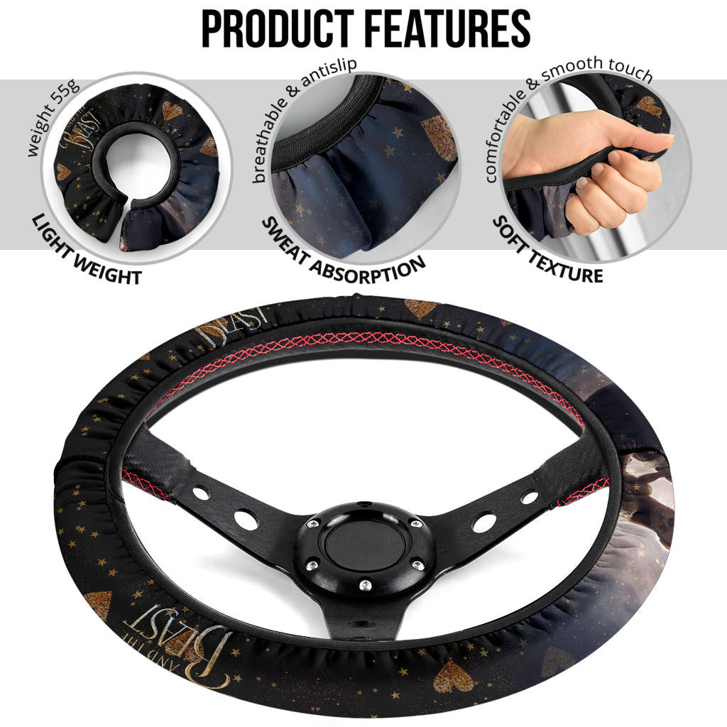 Bella Beauty And The Beast Steering Wheel Cover Cartoon Car Accessories Custom For Fans AA22121903