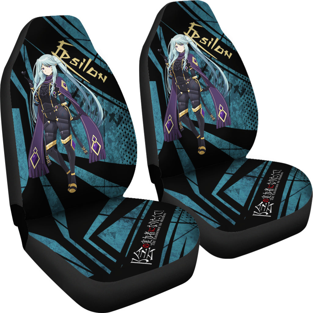 Epsilon Kage No Jitsuryokusha The Eminence In Shadow Anime Car Seat Covers Anime Car Accessories Custom For Fans AA22121404
