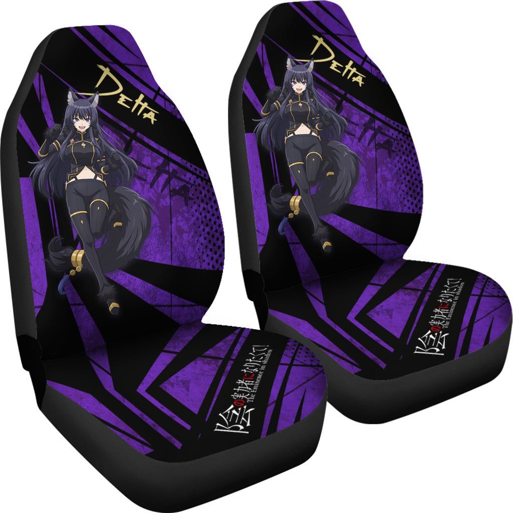 Delta Kage No Jitsuryokusha The Eminence In Shadow Anime Car Seat Covers Anime Car Accessories Custom For Fans AA22121402