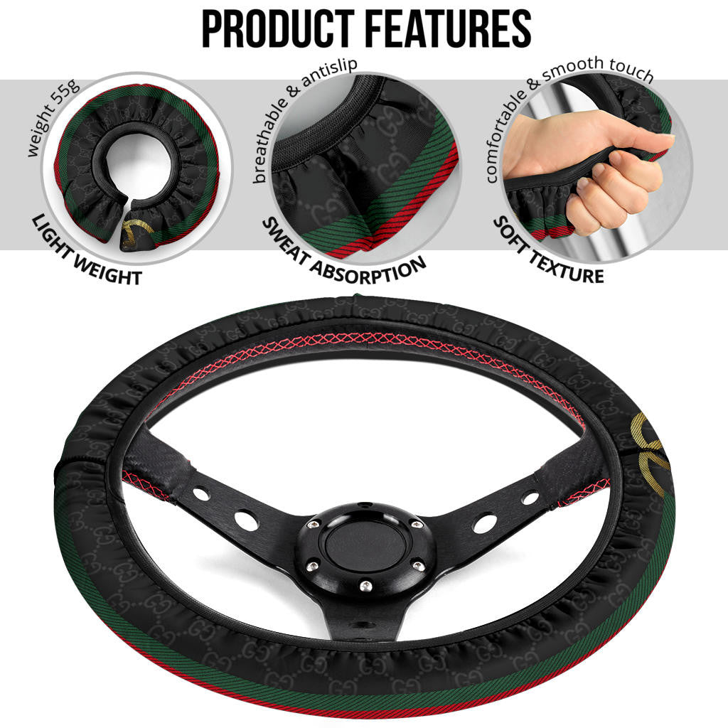 Gucci Symbol Steering Wheel Cover Fashion Car Accessories