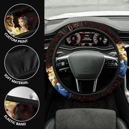 Bella Beauty And The Beast Steering Wheel Cover Cartoon Car Accessories Custom For Fans AA22121902