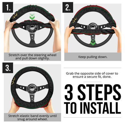 Gucci Symbol Steering Wheel Cover Fashion Car Accessories