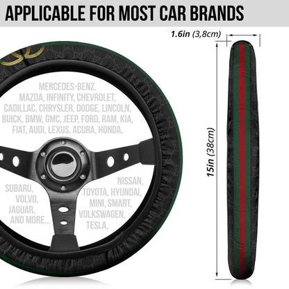 Gucci Symbol Steering Wheel Cover Fashion Car Accessories