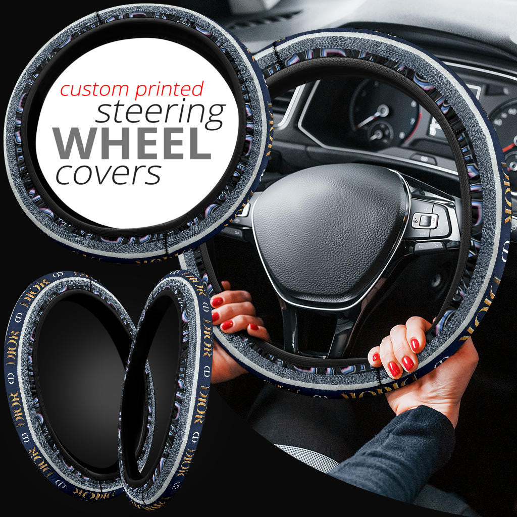Dior Symbol Steering Wheel Cover Fashion Car Accessories Custom For Fans AA22122602