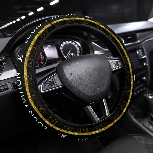 Louis Vuitton LV Symbol Steering Wheel Cover Fashion Car Accessories