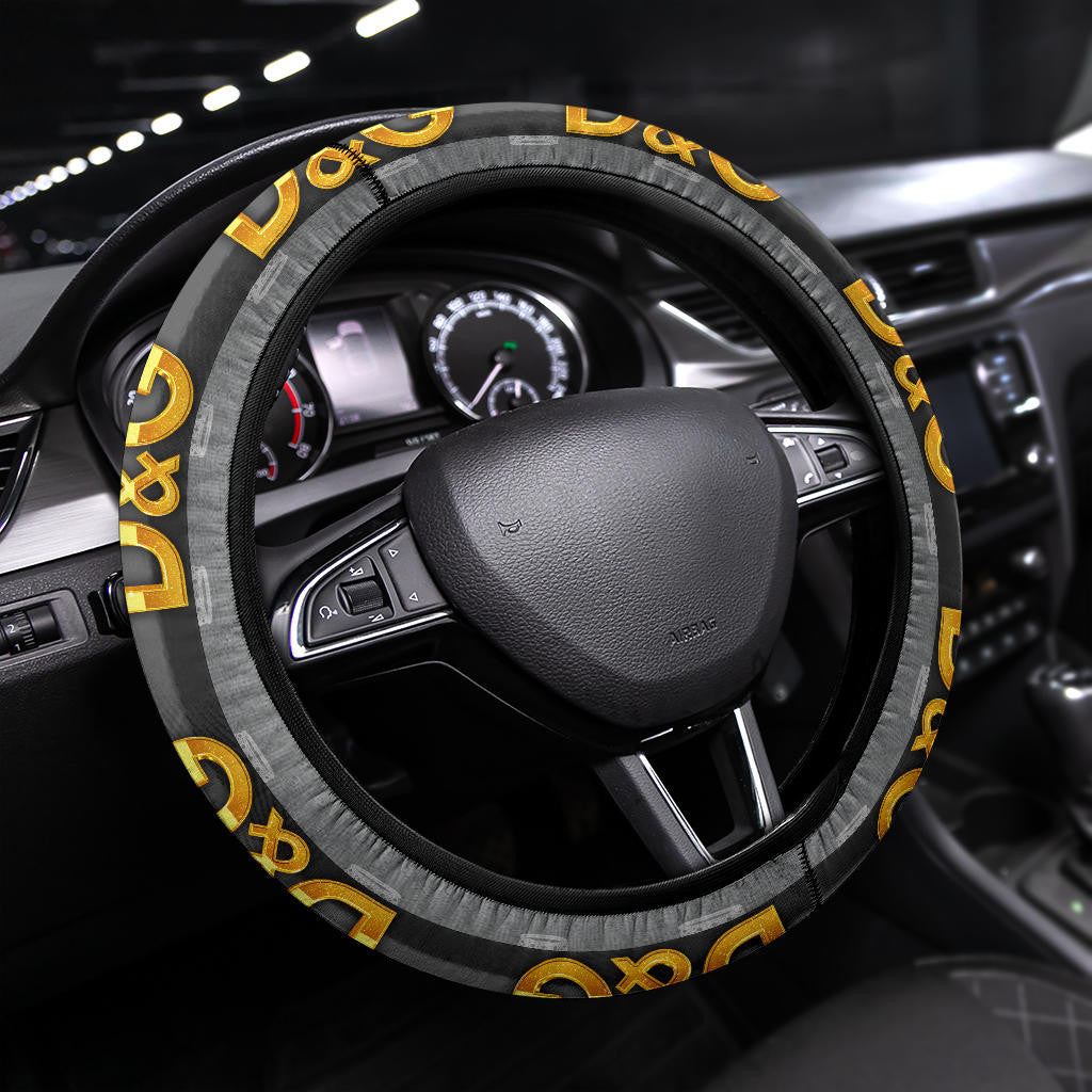 Dolce & Gabbana Symbol Steering Wheel Cover Fashion Car Accessories Custom For Fans AA22122903