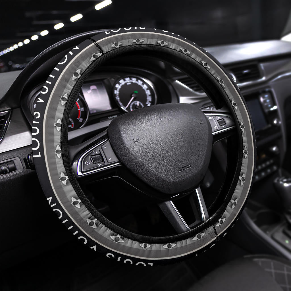 Louis Vuitton LV Symbol Steering Wheel Cover Fashion Car Accessories