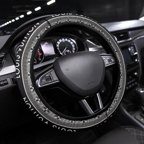 Louis Vuitton LV Symbol Steering Wheel Cover Fashion Car Accessories