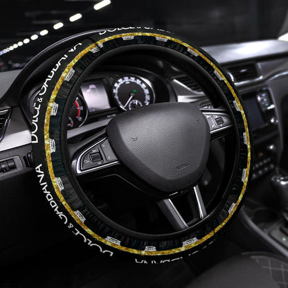 Dolce & Gabbana Symbol Steering Wheel Cover Fashion Car Accessories Custom For Fans AA22122901