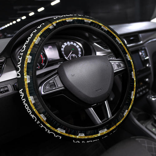 Dolce & Gabbana Symbol Steering Wheel Cover Fashion Car Accessories Custom For Fans AA22122901
