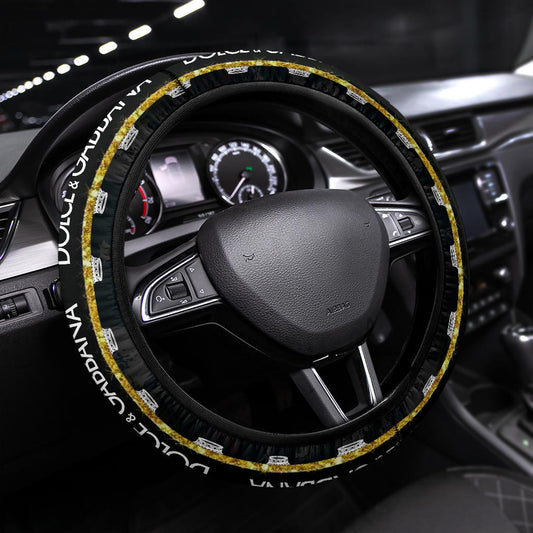 Dolce & Gabbana Symbol Steering Wheel Cover Fashion Car Accessories Custom For Fans AA22122901