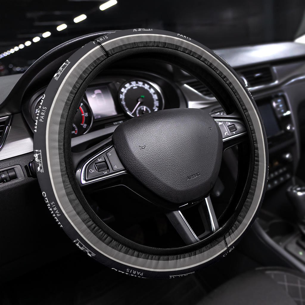 Hermes Symbol Steering Wheel Cover Fashion Car Accessories Custom For Fans AA22122902