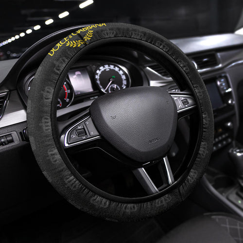 Dolce & Gabbana Symbol Steering Wheel Cover Fashion Car Accessories Custom For Fans AA22122904