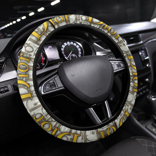 Dior Symbol Steering Wheel Cover Fashion Car Accessories Custom For Fans AA22122601