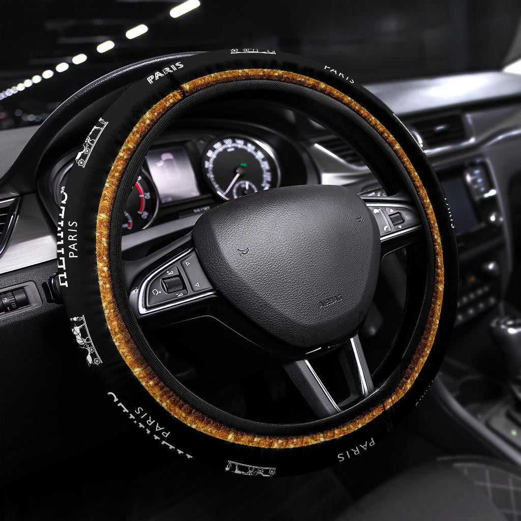 Hermes Symbol Steering Wheel Cover Fashion Car Accessories Custom For Fans AA22122901