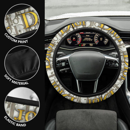 Dior Symbol Steering Wheel Cover Fashion Car Accessories Custom For Fans AA22122601