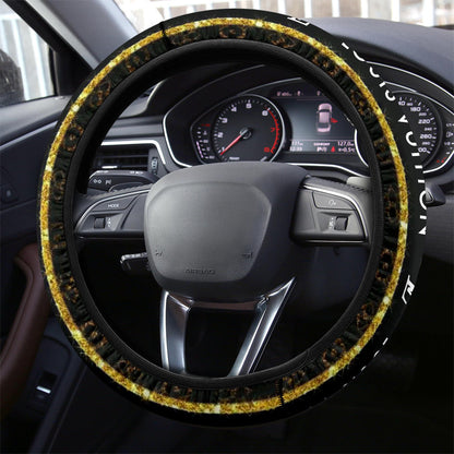 Louis Vuitton LV Symbol Steering Wheel Cover Fashion Car Accessories