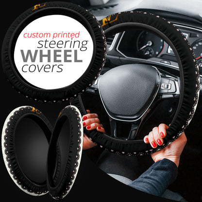Louis Vuitton LV Symbol Steering Wheel Cover Fashion Car Accessories Custom For Fans AA22122703
