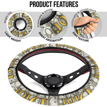 Dior Symbol Steering Wheel Cover Fashion Car Accessories Custom For Fans AA22122601
