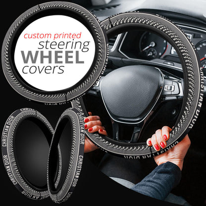 Dior Symbol Steering Wheel Cover Fashion Car Accessories Custom For Fans AA22122604