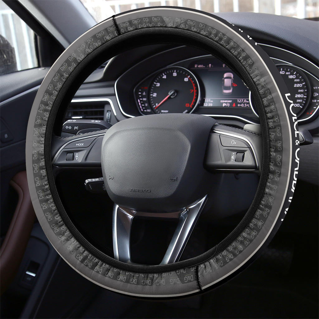 Dolce & Gabbana Symbol Steering Wheel Cover Fashion Car Accessories Custom For Fans AA22122902