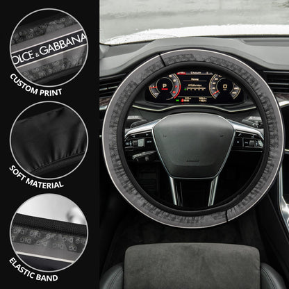 Dolce & Gabbana Symbol Steering Wheel Cover Fashion Car Accessories Custom For Fans AA22122902