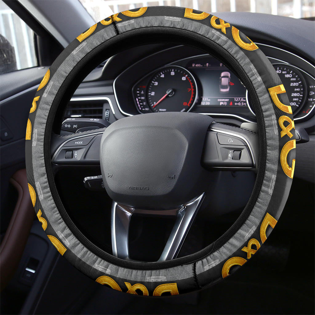 Dolce & Gabbana Symbol Steering Wheel Cover Fashion Car Accessories Custom For Fans AA22122903