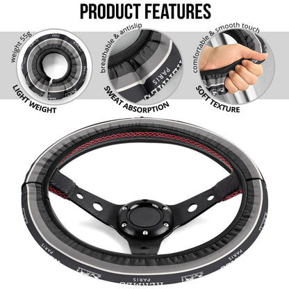 Hermes Symbol Steering Wheel Cover Fashion Car Accessories Custom For Fans AA22122902