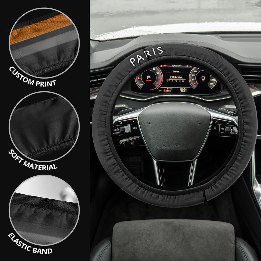Hermes Symbol Steering Wheel Cover Fashion Car Accessories Custom For Fans AA22122903