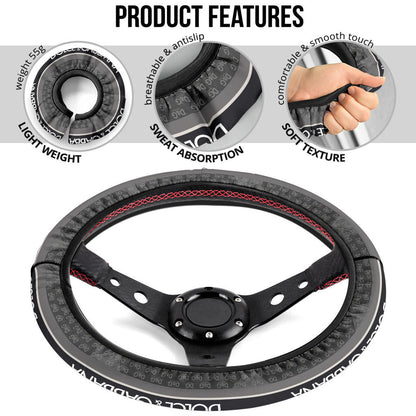 Dolce & Gabbana Symbol Steering Wheel Cover Fashion Car Accessories Custom For Fans AA22122902