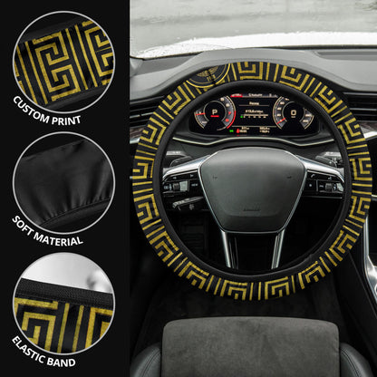 Versace Symbol Steering Wheel Cover Fashion Car Accessories Custom For Fans AA22122803