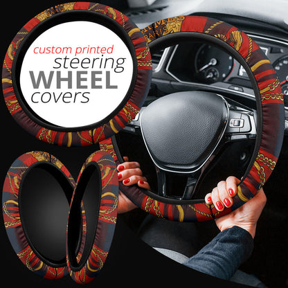 Hermes Symbol Steering Wheel Cover Fashion Car Accessories Custom For Fans AA22122904