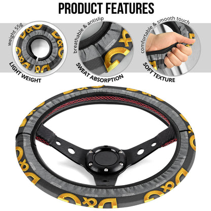 Dolce & Gabbana Symbol Steering Wheel Cover Fashion Car Accessories Custom For Fans AA22122903