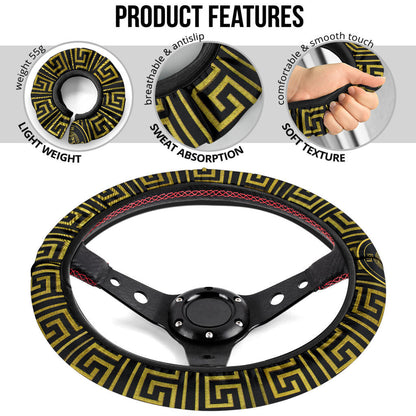 Versace Symbol Steering Wheel Cover Fashion Car Accessories Custom For Fans AA22122803