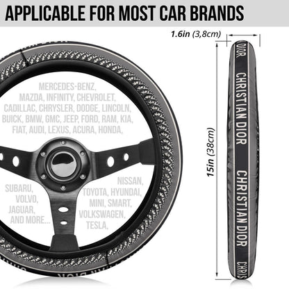 Dior Symbol Steering Wheel Cover Fashion Car Accessories Custom For Fans AA22122604
