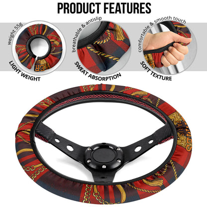 Hermes Symbol Steering Wheel Cover Fashion Car Accessories Custom For Fans AA22122904