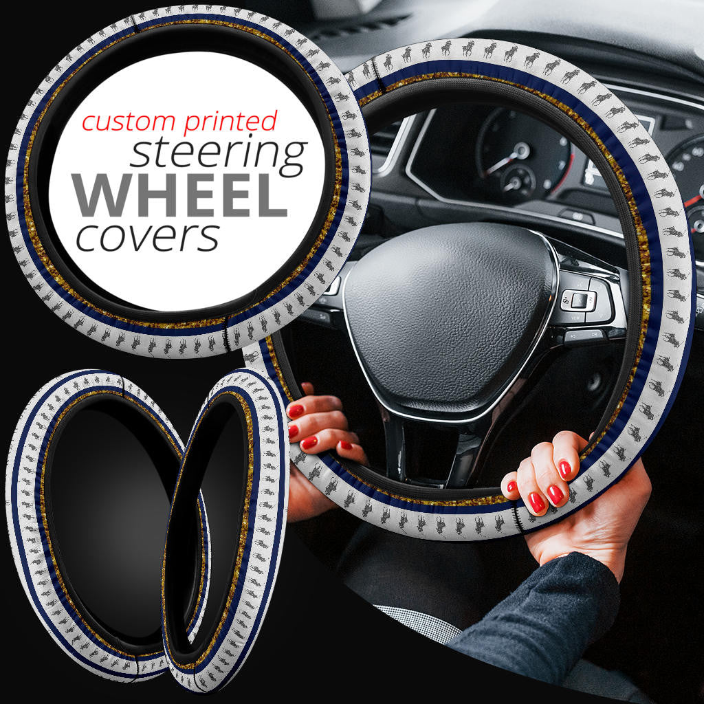 Polo Ralph Lauren Steering Wheel Cover Fashion Car Accessories Custom For Fans AA23010404