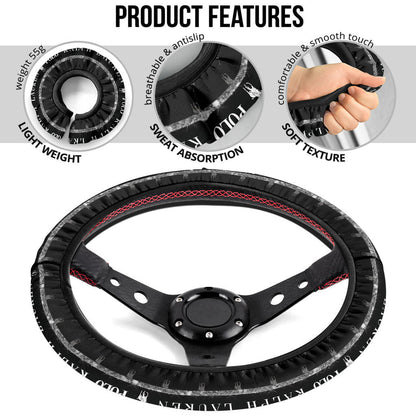 Polo Ralph Lauren Steering Wheel Cover Fashion Car Accessories Custom For Fans AA23010401